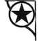 Ekena Millwork Austin Wrought Iron Bracket, (Single center brace), Powder Coated Black 1 1/2"W x 7 1/2"D x 10"H BKTM01X07X10SAU - alternate 4